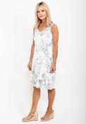 Seventy1 One Size Outline Print Dress, White image