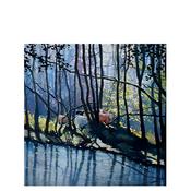 Sharon McDaid Woodland Grazers Framed Art 18x18