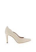 Zany Glitter Scalloped Pointed Toe Court Shoes, Gold image