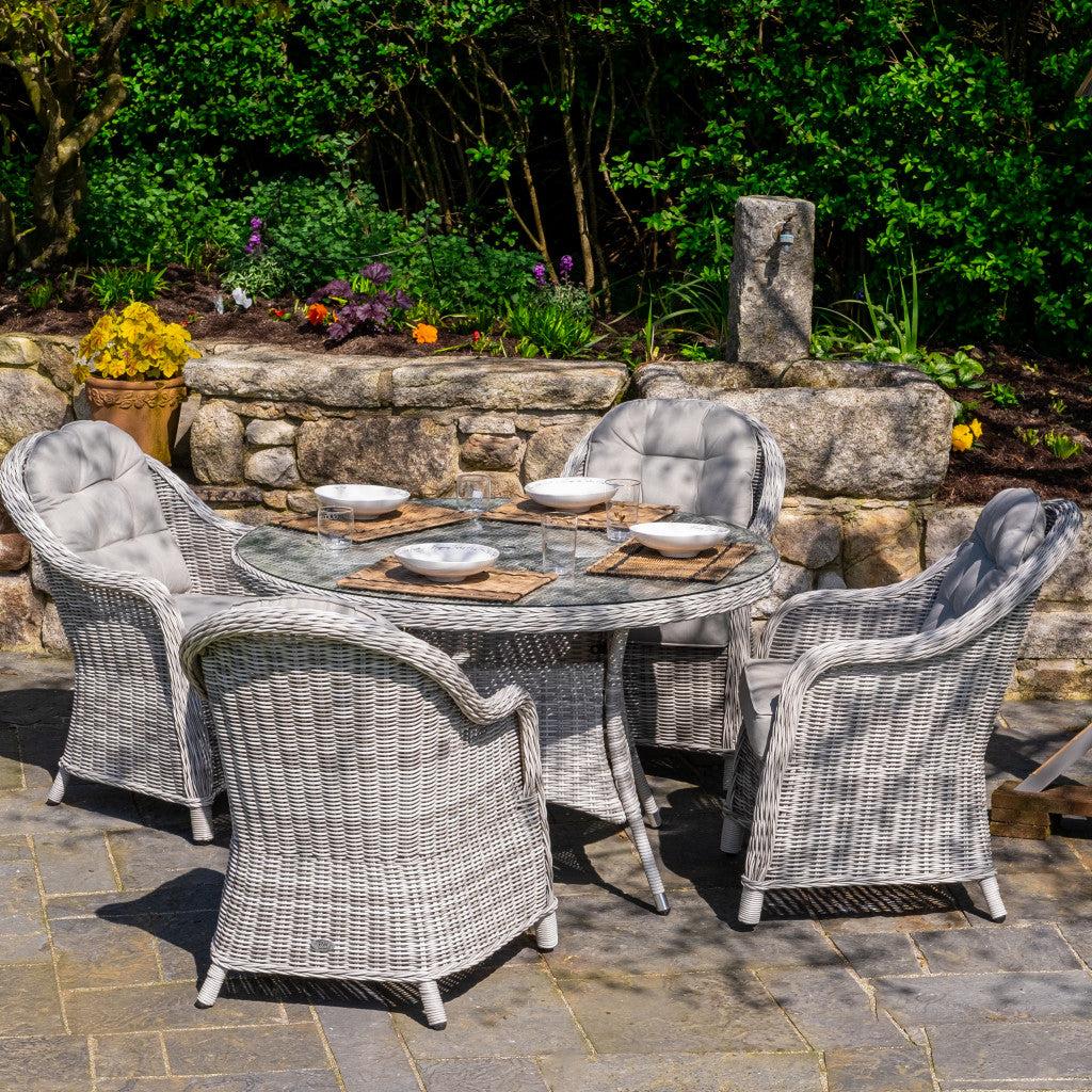 Rathwood Cuba Rathwood Corner Set Sepino Seater Round Set (Light