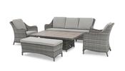 Rattan Lounge Sofa Set with Coffee Table image
