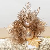 22CM All Silver Pick, Bauble, Cone, Pine