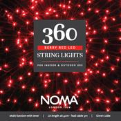 360 Red Multifunction String Lights with Green Cable image