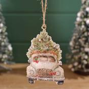 Christmas Vintage Metal Car Shaped Tree Decoration