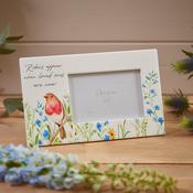 Robins Appear When Loved Ones Are Near Raised Pattern Frame