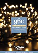 960 Warm White Multifunction Christmas Tree Lights with Green Cable image
