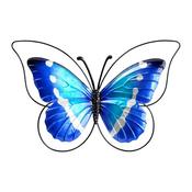 Blue Butterfly Wall Art 37x25cm