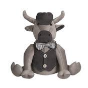 Bull Dog Door Stop Grey 34x38cm