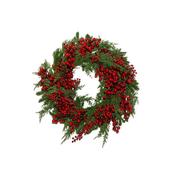Christmas Luxury Red Berry, Pine Wreath image
