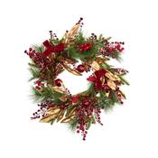 Christmas Ruby Velvet Wreath 40cm image