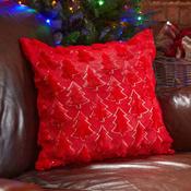 Christmas Tree Cushion - Red image