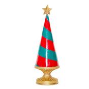 Christmas Tree Green and Red Stripe 39CM