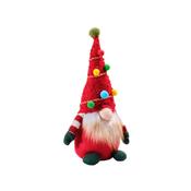 Christmas Sitting Bright Gnome with Pom Poms image
