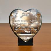 Dad Heart Slate Grave Plaque