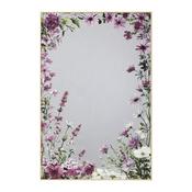 Pink Floral Print Mirror 60x90cm image