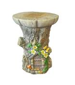 Decorated Garden Stool with Fairy House