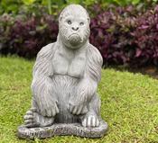 Gorilla Seated on Base 40cm Height