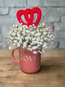 Love &amp; Petals Mug Arragenement