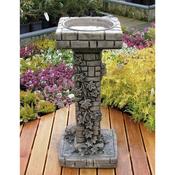 Ivy Concrete Bird Bath image