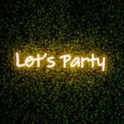 42cm LED Low Voltage Neon Sign Let's Party