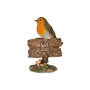 Vivid Arts My Garden Robin Sign