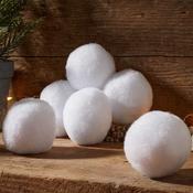 8cm Christmas Snowball 6pk image