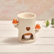 Tiny World Robin Tree Shaped Ceramic Wax Melt Burner
