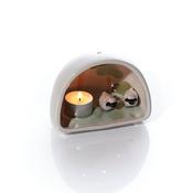 Tiny World Sheep Decorative Dome Scene Ceramic Tealight Holder
