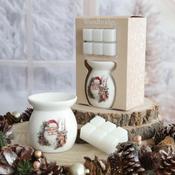 Wax Melts &amp; Tealight Melter Set – Santa image