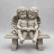 Angels Reading on Bench 36cm
