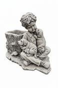 Boy with Dog Planter image