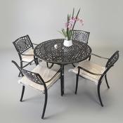 Kylemore 4 Seater Cast Aluminium Dining Set