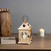 Wooden Heart Lantern Jules 20cm