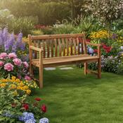 4ft Redcliffe Oiled Acacia Wood Turnberry Bench