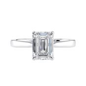 Emerald Cut Solitaire Diamond Engagement Ring image