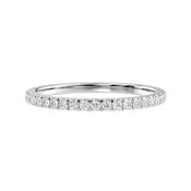 Have &amp; Hold White Gold 2mm Diamond Wedding Ring image