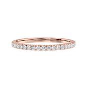 Have &amp; Hold Rose Gold 2mm Diamond Wedding Ring image
