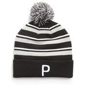 Puma Stripe Pom Beanie  Grey - Black image