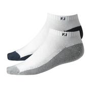 FootJoy Ladiess ProDry Sportlet 2-Pair Socks  White - Navy