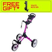 FastFold Square Manual Cart  Fucshia Shinny White