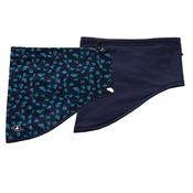 Green Lamb Geo Reversible  Snood  Flake - Navy image