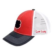 Black Clover Gents Two Tone Vintage 24 Shamrock Cap  Red - Navy - White image