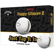 Callaway Chrome Tour Happy Gilmore 2 TAP 12 Ball Dozen White