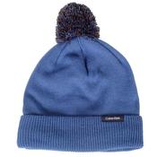 Calvin Klein Golf Gents Linden Bobble Beanie  Blue Hibiscus image
