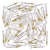 Pride Golf Tee Bamboo Tees 69mm (2.3/4") 100-Pack  Yellow image