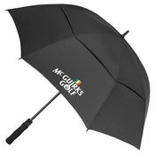 BrandFusion Dual Canopy Golf Umbrella  Black image