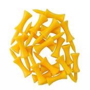 Golfers Club Collection Graduated Plastic Tees 25mm Yellow image
