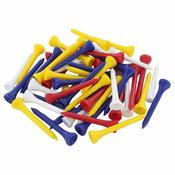 Golfers Club Collection Plastic Tees Long 30-Pack Multicolour . Multicolour image