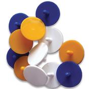 Golfers Club Collection Plastic Ball Markers 12-Pack . Multicolour image