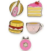 Surprizeshop 4 Ball Marker &amp; 1 Visor Clip Set  Afternoon Tea image